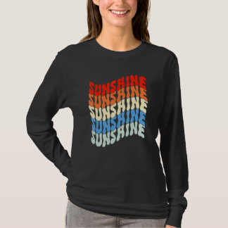 Zonne zomer vintage hippie casual meisjes t-shirt