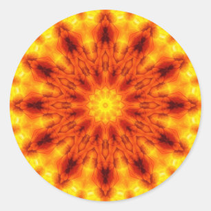 Zonne-zon caleidoscoop Sticker