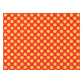 Zonne Zon Patroonontwerp Op Rood Tafelkleed (Voorkant (Horizontaal))