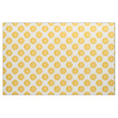 Zonne Zon Patroonontwerp Op Wit Stof (Fat Quarter)
