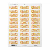 Zonne Zon Retouradres Etiket (Full Sheet)