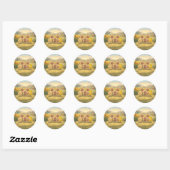 Zonne Zonnebloem Weide Vrienden Sticker (Vel)