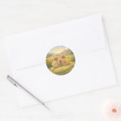 Zonne Zonnebloem Weide Vrienden Sticker (Envelop)