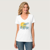 Zonne Zonneschijn GEWOON OP HET STRAND! T-shirt (Voorkant volledig)