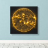 Zonne Zonnevlammen Canvas Afdruk (Insitu (Houten vloer))