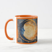 Zonne-zonnewende GPS coördinaten Kleurrijke Zonnem Mok (Links)