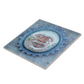 zonneaantegel tegeltje (Zijkant)