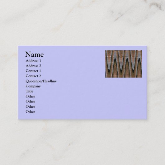 ZonneAbstract Visitekaartje (Voorkant)