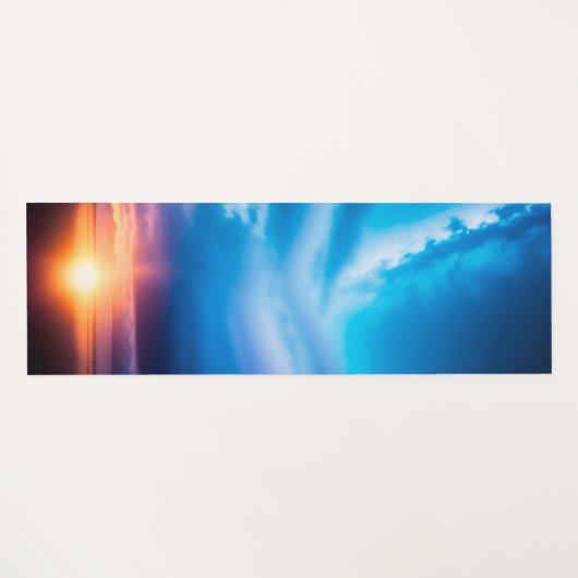 Zonneachtergrond yoga mat (Achterkant (horizontaal))