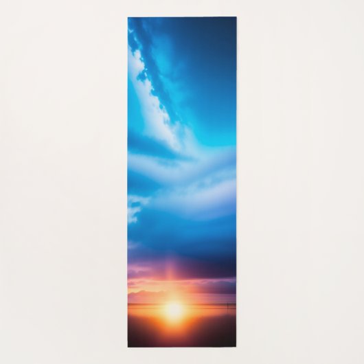 Zonneachtergrond yoga mat (Achterkant)