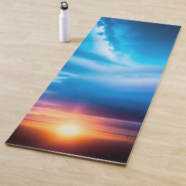 Zonneachtergrond yoga mat