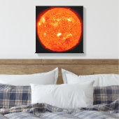 Zonneactiviteit op de zon 2 canvas afdruk (Insitu (Slaapkamer))