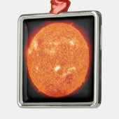 Zonneactiviteit op de zon 2 metalen ornament (Links)