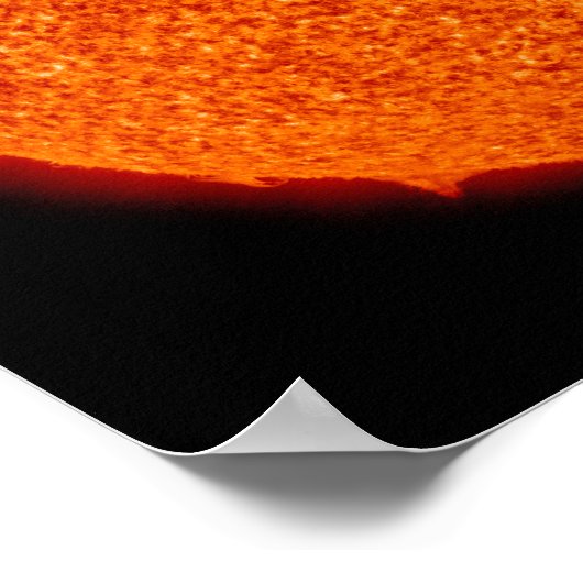 Zonneactiviteit op de zon 3 poster (Hoek)