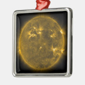 Zonneactiviteit op de zon 4 metalen ornament (Links)