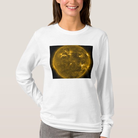 Zonneactiviteit op de zon 4 t-shirt (Voorkant)