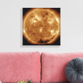 Zonneactiviteit op de zon 5 canvas afdruk (Insitu (Woonkamer))