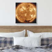 Zonneactiviteit op de zon 5 canvas afdruk (Insitu (Slaapkamer))