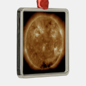Zonneactiviteit op de zon 5 metalen ornament (Rechts)