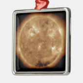 Zonneactiviteit op de zon 5 metalen ornament (Links)
