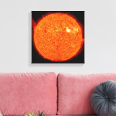 Zonneactiviteit op de zon canvas afdruk (Insitu (Woonkamer))