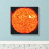 Zonneactiviteit op de zon canvas afdruk (Insitu (Houten vloer))