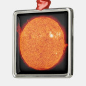 Zonneactiviteit op de zon metalen ornament (Links)