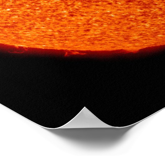 Zonneactiviteit op de zon poster (Hoek)