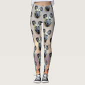 ZonneAfrikaanse Wilde Dog bedreigde oorspronkelijk Leggings (Voorkant)