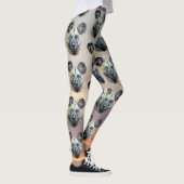 ZonneAfrikaanse Wilde Dog bedreigde oorspronkelijk Leggings (Rechts)
