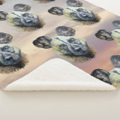 ZonneAfrikaanse Wilde Dog bedreigde oorspronkelijk Sherpa Deken (3/4)