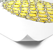 Zonneafzetting: ananas poster (Hoek)