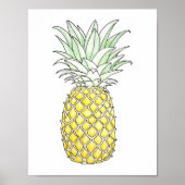 Zonneafzetting: ananas poster (Voorkant)