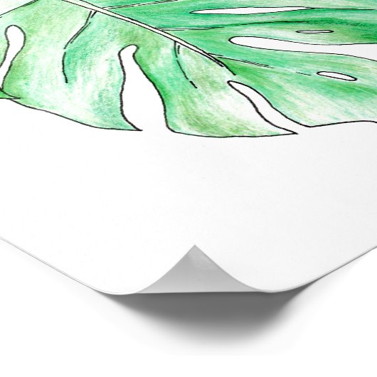 Zonneafzetting: Palm Leaf Poster (Hoek)