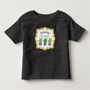 Zonneananassen met Retrozonnebril Kinder Shirts