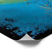 Zonnebaan – Moderne Abstracte Geometrische Wandkun Poster (Hoek)