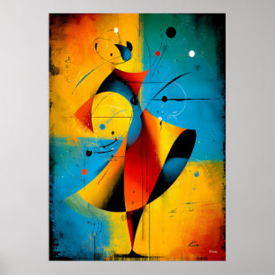 Zonnebaan – Moderne Abstracte Geometrische Wandkun Poster