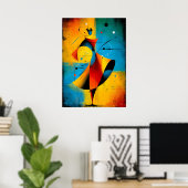Zonnebaan – Moderne Abstracte Geometrische Wandkun Poster (Thuiskantoor)