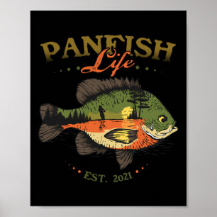 Zonnebaars Vis Panvis Leven Geschat 2021 Vissen Vi Poster