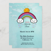 Zonnebaasetdouches glimlachen kaart (Voorkant / Achterkant)