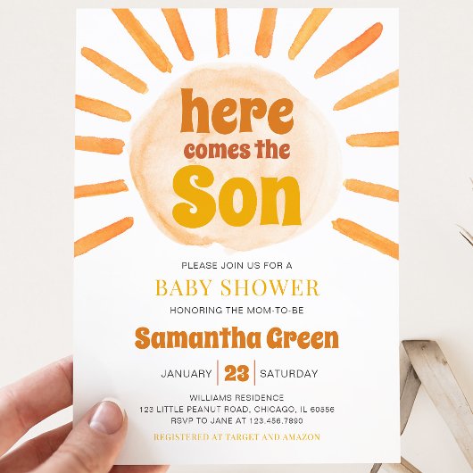 Zonnebaby Borrel Kaart