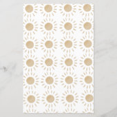 Zonnebabyfeest advies en voorspellingen spel (Achterkant)