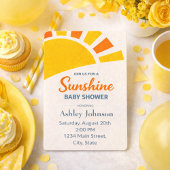 Zonnebabyfeest Uitnodiging – Moderne Zon