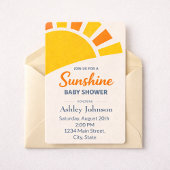 Zonnebabyfeest Uitnodiging – Moderne Zon