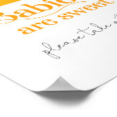 Zonnebaby's zijn zoete baby showers poster (Hoek)