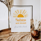 Zonnebaby's zijn zoete baby showers poster
