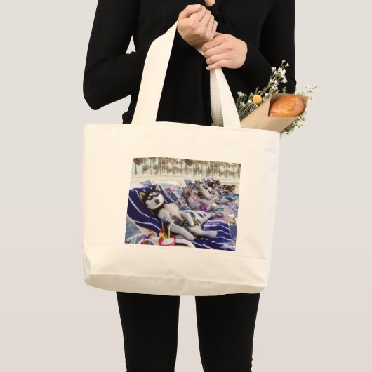 zonnebad grote tote bag (Voorkant (product))