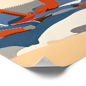 Zonnebaden aan de Riviera Print (Hoek)