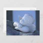 Zonnebaden engel Sweet cherub figurine CC0115 Briefkaart (Voorkant / Achterkant)