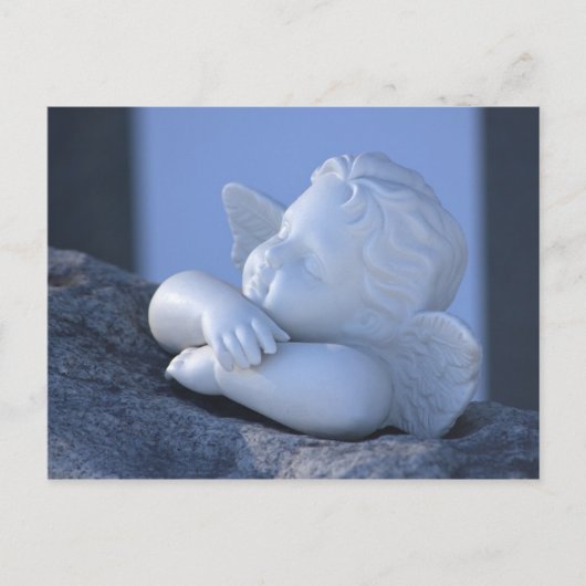 Zonnebaden engel Sweet cherub figurine CC0115 Briefkaart (Voorkant)